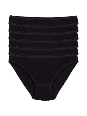 Yıldız Çamaşır Pamuk Siyah 6'lı Paket Kadın Bikini Külot Yıldız 2123