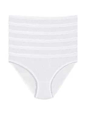 Yıldız Çamaşır Pamuklu Beyaz 6'lı Paket Kadın Bikini Külot Yıldız 2122