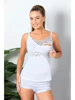 Pamuklu Emzirme Atleti Gallipoli MGP 11786 Beyaz