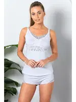 Pamuklu Emzirme Atleti Gallipoli MGP 11786 Beyaz detay görünüm