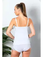 Pamuklu Emzirme Atleti Gallipoli MGP 11786 Beyaz farklı açı