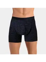 Pamuklu Erkek Likralı Boxer Çizgili ÖTS 2610 Lacivert görsel 4