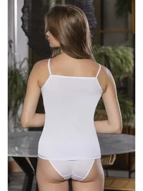 Gallipoli Pamuklu İnce Askılı Ayar Halkalı Atlet Beyaz Gallipoli MGP11472 - Alternatif Görünüm