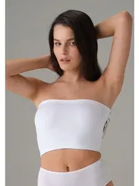 Doreanse Pamuklu Kadın Crop Straplez Doreanse 9133