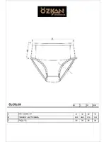Pamuklu Likralı Yumuşak Esnek Süprem Hamile Lohusa Yüksek Bel Bato Külot Özkan 23582 Beyaz görsel 7