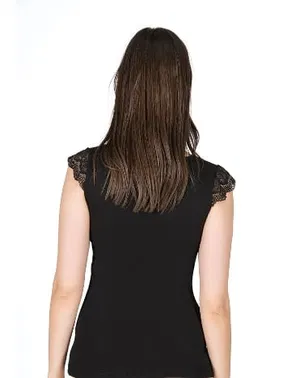 Özkan Pamuklu Modal Saten Yaka Dantelli Kadın Atlet Özkan 25430  - Alternatif Görünüm