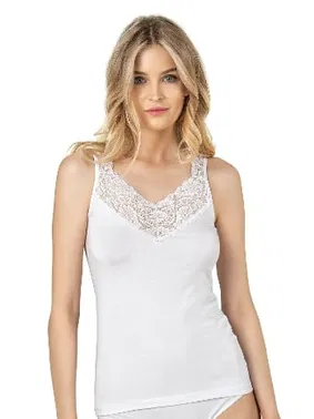 Özkan Pamuklu Modal Yakası Dantel Detaylı Kalın Askılı Kadın Atlet Özkan 26805 