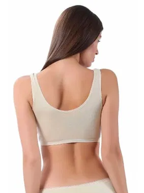 Özkan Pamuklu Ribana Boş Kap Desteksiz Telsiz Balensiz Kalın Askılı Yarım Kadın Atlet Sütyen Özkan 0564  - Alternatif Görünüm