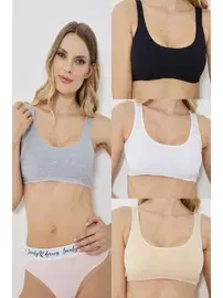 Arma Yıldız Pedli Kalın Askı Renkli Büstiyer Arma Yıldız 3364 - 4 ADET