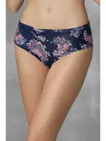 Pembe Çiçek Desenli 3lü Kadın Külot Slip Doreanse 7128 Renkli Desenli farklı açı