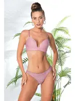 Pembe Dekolte Sütyen ve Slip Takım Gallipoli MGP 31772 Pembe