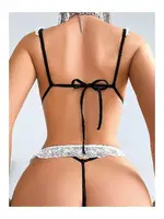 Pembe Ekose Desenli Fantezi Kostümü Nightlight 7042 Pembe detay görünüm