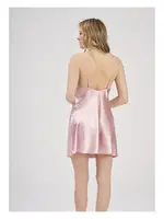 Pembe Saten Şık Gecelik Moonlight 331 Pembe detay görünüm