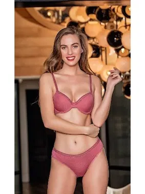 Gallipoli Pembe Tam Destekli Sütyen ve Slip Külot Takım Gallipoli MGP31221 - Alternatif Görünüm