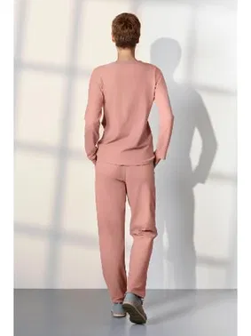 Doreanse Uzun Kollu Yumoş Kumaş Kadın Pijama Takımı Doreanse 25K4041 - Alternatif Görünüm