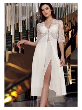 İmaj Penye Gelin Çeyiz Altılı Gecelik Takım Detaylı İmaj 9170