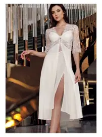 İmaj Penye Gelin Çeyiz Altılı Gecelik Takım Detaylı İmaj 9170