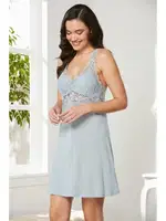 Penye Transparan Dantelli Gecelik Sabahlık Takım Pierre Cardin 4020  görsel 19