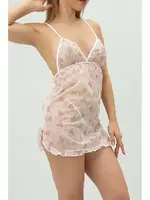 Phevos Desenli Göğüs Dekolteli Gecelik 012-002251 farklı açı