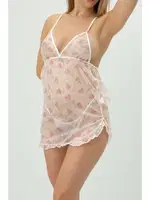 Phevos Desenli Göğüs Dekolteli Gecelik 012-002251 görsel 4