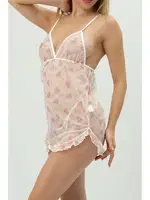 Phevos Desenli Göğüs Dekolteli Gecelik 012-002251 görsel 5