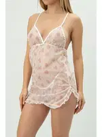 Phevos Desenli Göğüs Dekolteli Gecelik 012-002251 görsel 6