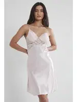 Dantelli Saten Askılı Kadın Gecelik Pierre Cardin 608 Aqua görsel 5