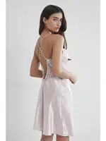 Dantelli Saten Askılı Kadın Gecelik Pierre Cardin 608 Aqua görsel 6