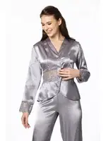 Pierre Cardin 6'lı Kısa Gecelik Sabahlık Çeyiz Set 6040 Royal görsel 16