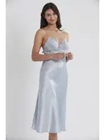 Sırt Dekolteli Çapraz Askılı Saten Dantel Gecelik Pierre Cardin 900 