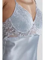 Sırt Dekolteli Çapraz Askılı Saten Dantel Gecelik Pierre Cardin 900  farklı açı