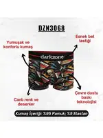 Piyano Desenli Erkek Boxer (Dijital Baskılı) Darkzone DZN3068 farklı açı