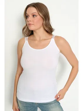 Polkan Sırtı Güpürlü Bayan Atlet Polkan 2367 - Alternatif Görünüm