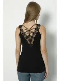 Polkan kalın Askılı Sırtı Güpürlü Bayan Atlet Polkan 2372