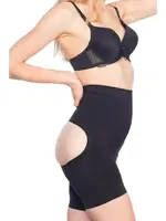 Popo Açık Paçalı Korse Pera Fitol 8009 Siyah görsel 7