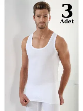 Arma Yıldız Premium Beyaz Erkek Atlet 3'lü Paket Arma Yıldız 1001 - 3 ADET