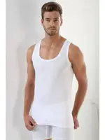 Premium Beyaz Erkek Atlet 3'lü Paket Arma Yıldız 1001 - 3 ADET Beyaz farklı açı