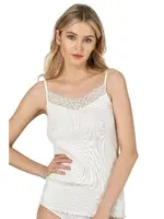 Premium Kumaş Esnek Viskon Kaşkorse Dantelli İp Askılı Kadın Atlet Özkan 26956  Ekru görsel 4