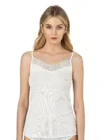 Premium Kumaş Esnek Viskon Kaşkorse Dantelli İp Askılı Kadın Atlet Özkan 26956  Ekru görsel 7