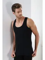 Premium Siyah Erkek Atlet 3'lü Paket Arma Yıldız 1001 - 3 ADET Siyah detay görünüm