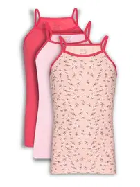 Arma Yıldız Renkli Kiz Çocuk Ip Askili Atlet Pamuklu Likralı 3'lü Paket Arma Yıldız 7565 - 3 ADET