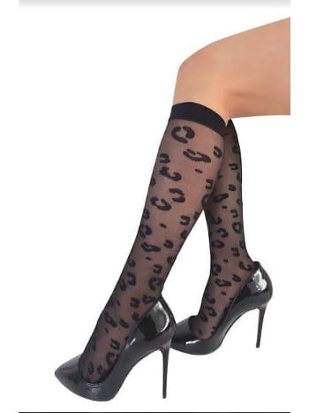 Retro Bayan Dizaltı Çorap Siyah Daymod D1221146