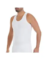 Ribana 3'lü Paket Pamuk Sporcu Erkek Beyaz Atlet Yıldız 15 Beyaz