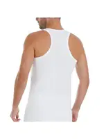 Ribana 3'lü Paket Pamuk Sporcu Erkek Beyaz Atlet Yıldız 15 Beyaz detay görünüm