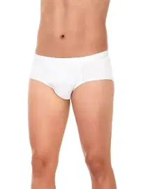 Yıldız Çamaşır Ribana Beyaz 6'lı Paket %100 Pamuk Kom Erkek Slip Külot Yıldız 07