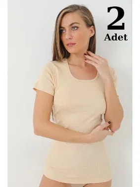 Arma Yıldız Ribana Ten Yuvarlak Yaka Fanila 2li Paket Arma Yıldız 3314 - 2 ADET
