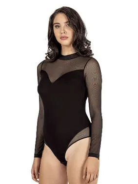 Özkan Ring Yarım Balıkçı Tül Detaylı Uzun Kollu Kancalı Çıtçıtlı Body Özkan 25633