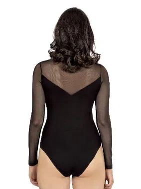 Özkan Ring Yarım Balıkçı Tül Detaylı Uzun Kollu Kancalı Çıtçıtlı Body Özkan 25633 - Alternatif Görünüm