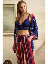 Anıl Sabahlık, Bralet ve Pantolon Takım Anıl 5669