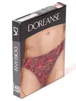 Şahmeran Desenli Erkek Slip Doreanse 1007 Bordo farklı açı